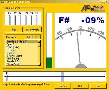 Descargar AP Guitar Tuner 1.02 :: Afinador de Guitarra